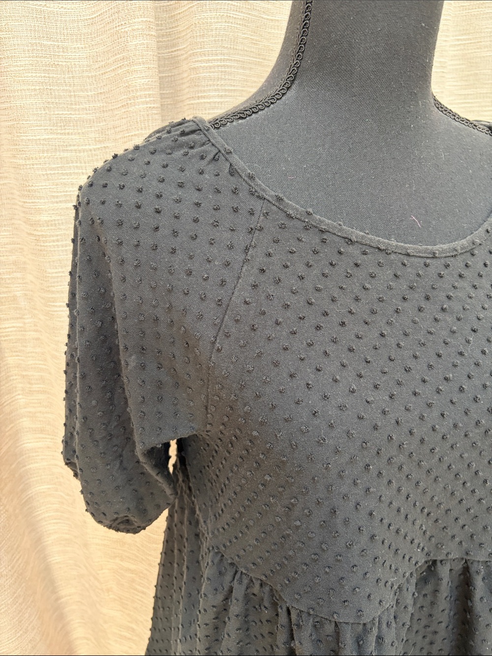 J. Crew Black Scoop Neck Short-Sleeve Dress - Picture 3 of 4